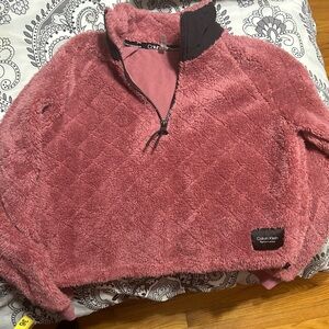 Calvin Klein Performance Pink Teddy Jacket